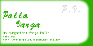 polla varga business card